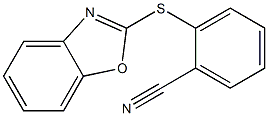 2-(1,3-benzoxazol-2-ylsulfanyl)benzonitrile Struktur