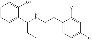  2-(1-{[2-(2,4-dichlorophenyl)ethyl]amino}propyl)phenol