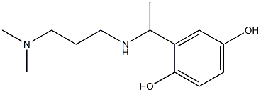 2-(1-{[3-(dimethylamino)propyl]amino}ethyl)benzene-1,4-diol Structure
