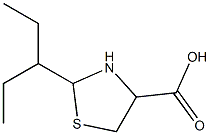 2-(1-ethylpropyl)-1,3-thiazolidine-4-carboxylic acid Structure