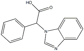 2-(1H-1,3-benzodiazol-1-yl)-2-phenylacetic acid Structure