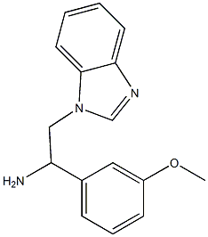  2-(1H-benzimidazol-1-yl)-1-(3-methoxyphenyl)ethanamine