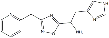  2-(1H-imidazol-4-yl)-1-[3-(pyridin-2-ylmethyl)-1,2,4-oxadiazol-5-yl]ethan-1-amine