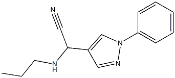 2-(1-phenyl-1H-pyrazol-4-yl)-2-(propylamino)acetonitrile
