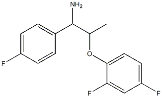 2-(2,4-difluorophenoxy)-1-(4-fluorophenyl)propan-1-amine,,结构式