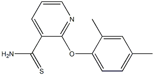 2-(2,4-dimethylphenoxy)pyridine-3-carbothioamide Structure