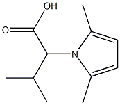 2-(2,5-dimethyl-1H-pyrrol-1-yl)-3-methylbutanoic acid Structure
