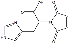 2-(2,5-dioxo-2,5-dihydro-1H-pyrrol-1-yl)-3-(1H-imidazol-4-yl)propanoic acid Structure