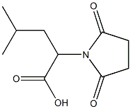 2-(2,5-dioxopyrrolidin-1-yl)-4-methylpentanoic acid Structure
