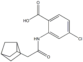 2-(2-{bicyclo[2.2.1]heptan-2-yl}acetamido)-4-chlorobenzoic acid Structure