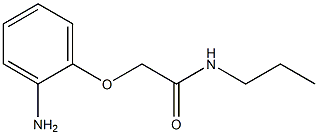 2-(2-aminophenoxy)-N-propylacetamide Structure