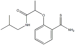 2-(2-carbamothioylphenoxy)-N-(2-methylpropyl)propanamide Structure