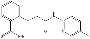 2-(2-carbamothioylphenoxy)-N-(5-methylpyridin-2-yl)acetamide Struktur