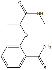 2-(2-carbamothioylphenoxy)-N-methylpropanamide Structure