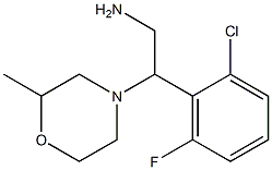 2-(2-chloro-6-fluorophenyl)-2-(2-methylmorpholin-4-yl)ethanamine Structure
