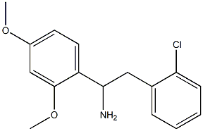 2-(2-chlorophenyl)-1-(2,4-dimethoxyphenyl)ethan-1-amine,,结构式