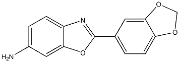 2-(2H-1,3-benzodioxol-5-yl)-1,3-benzoxazol-6-amine Structure