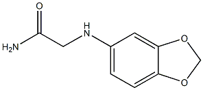 2-(2H-1,3-benzodioxol-5-ylamino)acetamide Struktur
