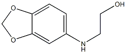 2-(2H-1,3-benzodioxol-5-ylamino)ethan-1-ol Struktur
