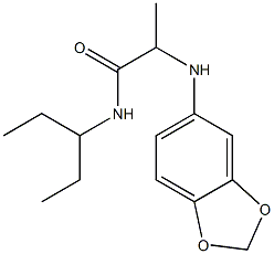 2-(2H-1,3-benzodioxol-5-ylamino)-N-(pentan-3-yl)propanamide