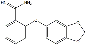 2-(2H-1,3-benzodioxol-5-yloxy)benzene-1-carboximidamide Structure