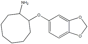 2-(2H-1,3-benzodioxol-5-yloxy)cyclooctan-1-amine Structure