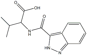 2-(2H-indazol-3-ylformamido)-3-methylbutanoic acid Structure