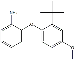 2-(2-tert-butyl-4-methoxyphenoxy)aniline Struktur