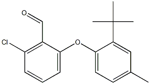 2-(2-tert-butyl-4-methylphenoxy)-6-chlorobenzaldehyde Structure