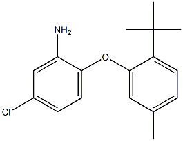 2-(2-tert-butyl-5-methylphenoxy)-5-chloroaniline Struktur