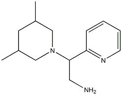 2-(3,5-dimethylpiperidin-1-yl)-2-(pyridin-2-yl)ethan-1-amine Structure