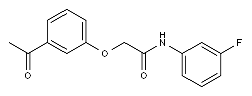 2-(3-acetylphenoxy)-N-(3-fluorophenyl)acetamide