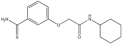 2-(3-carbamothioylphenoxy)-N-cyclohexylacetamide