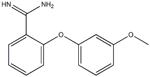 2-(3-methoxyphenoxy)benzene-1-carboximidamide Struktur