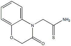 2-(3-oxo-2,3-dihydro-4H-1,4-benzoxazin-4-yl)ethanethioamide Struktur
