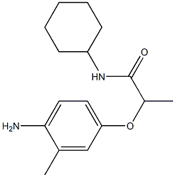  2-(4-amino-3-methylphenoxy)-N-cyclohexylpropanamide