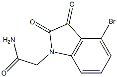 2-(4-bromo-2,3-dioxo-2,3-dihydro-1H-indol-1-yl)acetamide Structure