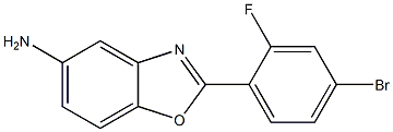 2-(4-bromo-2-fluorophenyl)-1,3-benzoxazol-5-amine Struktur