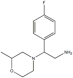 2-(4-fluorophenyl)-2-(2-methylmorpholin-4-yl)ethanamine Structure