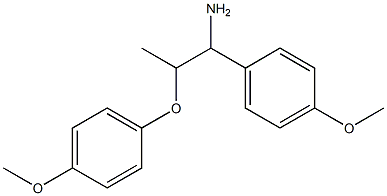 2-(4-methoxyphenoxy)-1-(4-methoxyphenyl)propan-1-amine Structure