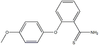2-(4-methoxyphenoxy)benzene-1-carbothioamide Structure