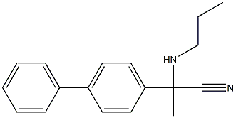 2-(4-phenylphenyl)-2-(propylamino)propanenitrile Struktur