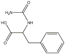 2-(carbamoylamino)-3-phenylpropanoic acid Struktur