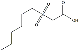 2-(hexane-1-sulfonyl)acetic acid Structure