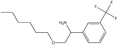 2-(hexyloxy)-1-[3-(trifluoromethyl)phenyl]ethan-1-amine 结构式