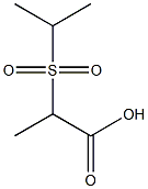 2-(isopropylsulfonyl)propanoic acid Structure