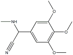2-(methylamino)-2-(3,4,5-trimethoxyphenyl)acetonitrile Structure