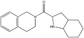 2-(octahydro-1H-indol-2-ylcarbonyl)-1,2,3,4-tetrahydroisoquinoline Struktur