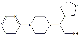 2-(oxolan-3-yl)-2-[4-(pyridin-2-yl)piperazin-1-yl]ethan-1-amine Structure