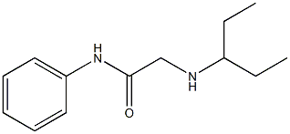 2-(pentan-3-ylamino)-N-phenylacetamide,,结构式